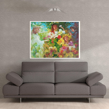 Oil painting Seasons Anatoly Borisovich Tarabanov