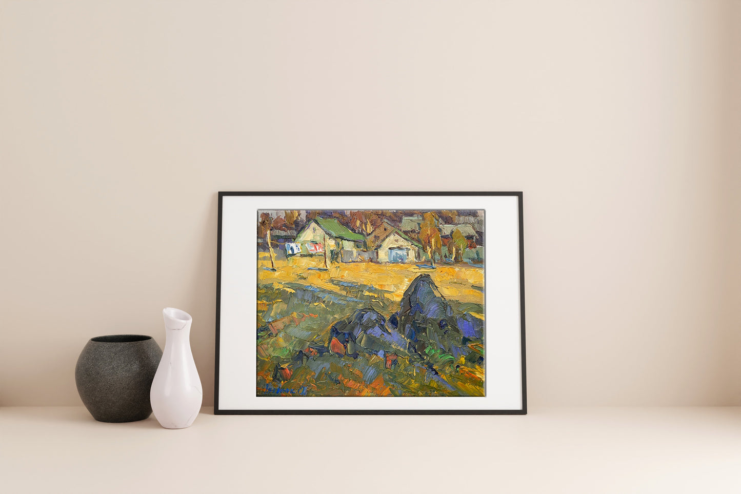 Village landscape Art 