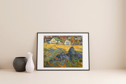 Village landscape Art 