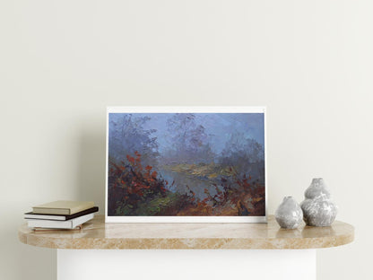 Oil painting Fog on Tissey Serdyuk Boris Petrovich