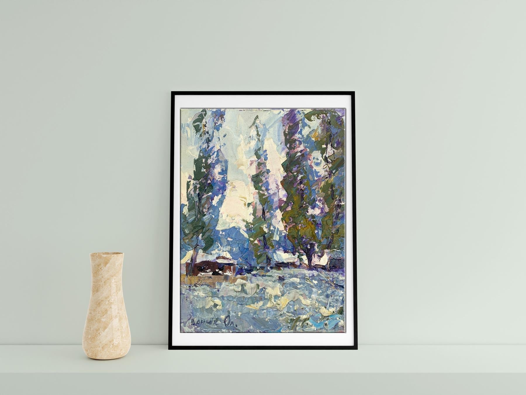 Oil painting Winter