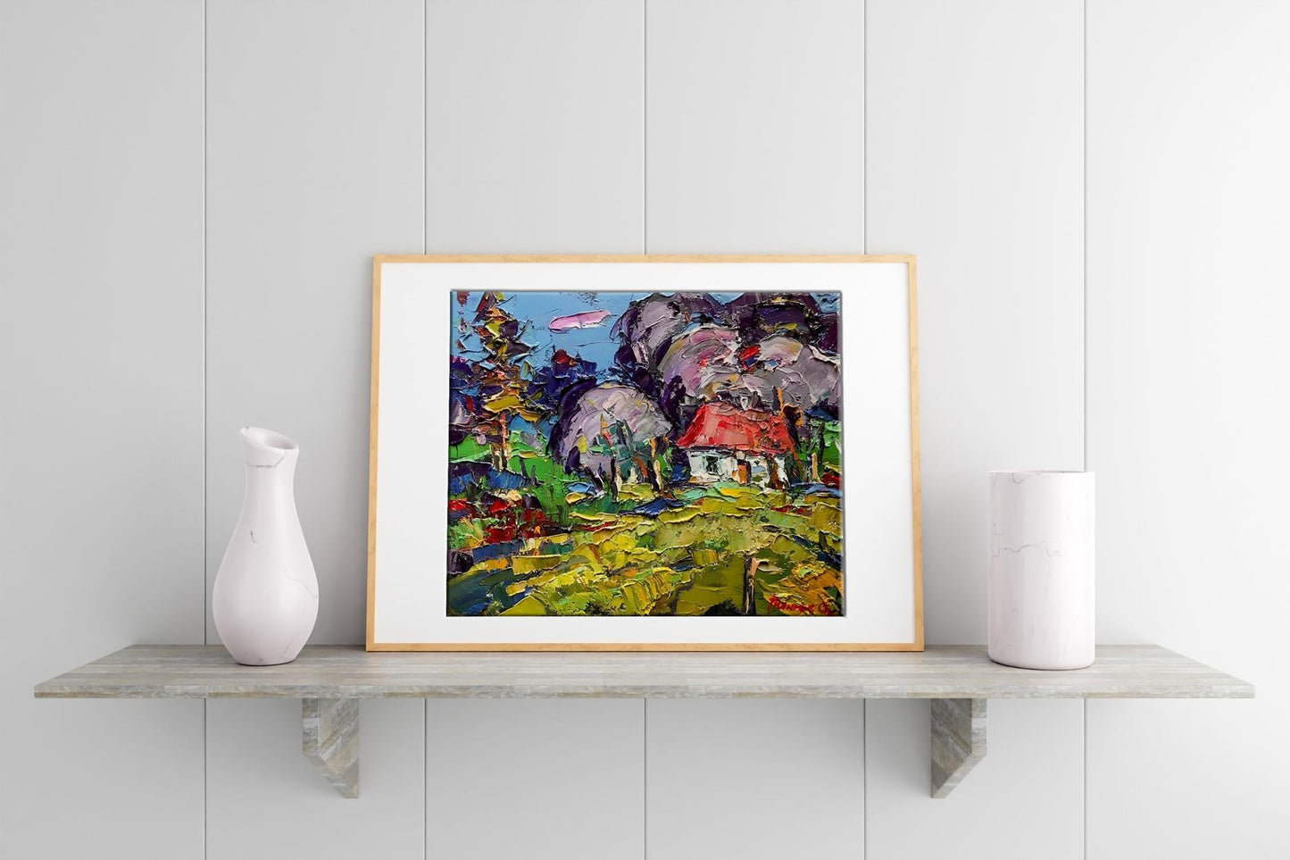 Village landscape Art 