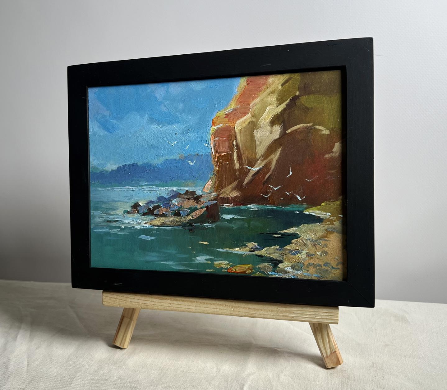 OIl painting Rocky seashore Yuriy Suprunchuk