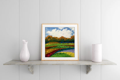 Oil painting Autumn morning V. Zadorozhnya