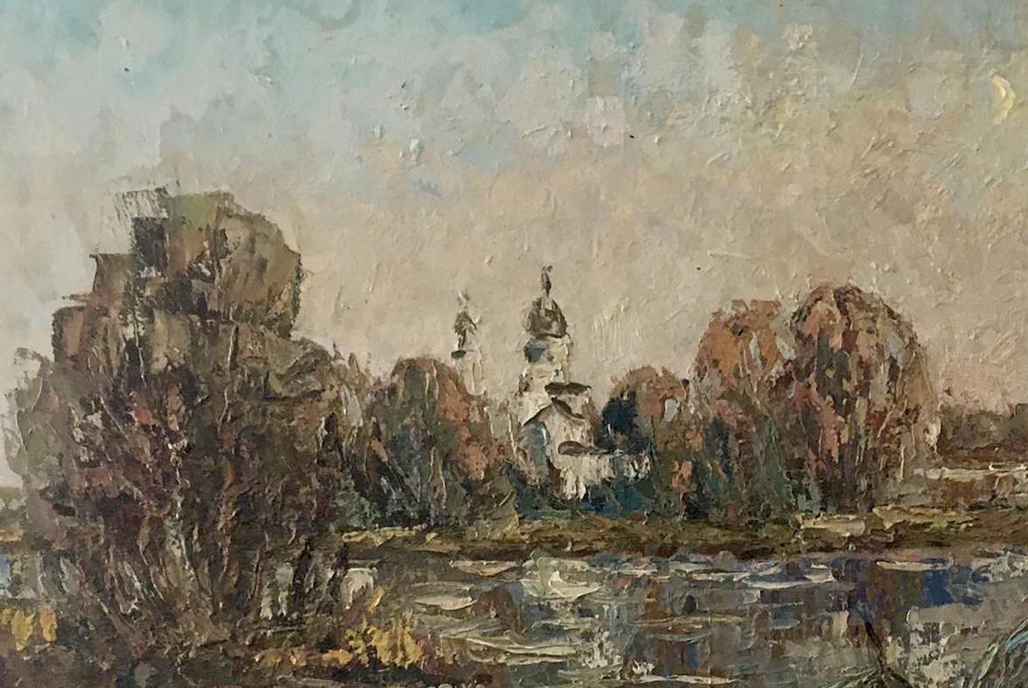 Oil painting Settlement 