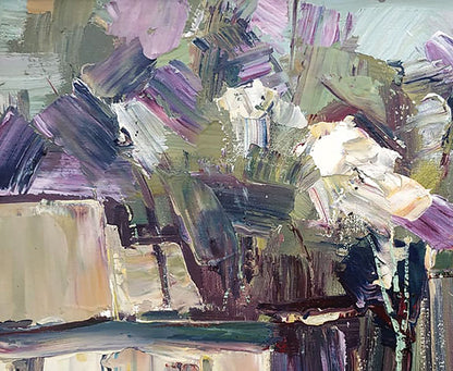 Oil painting Village landscape Mazur Vladimir