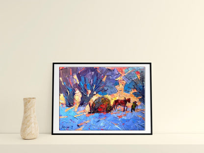 Village landscape Art 