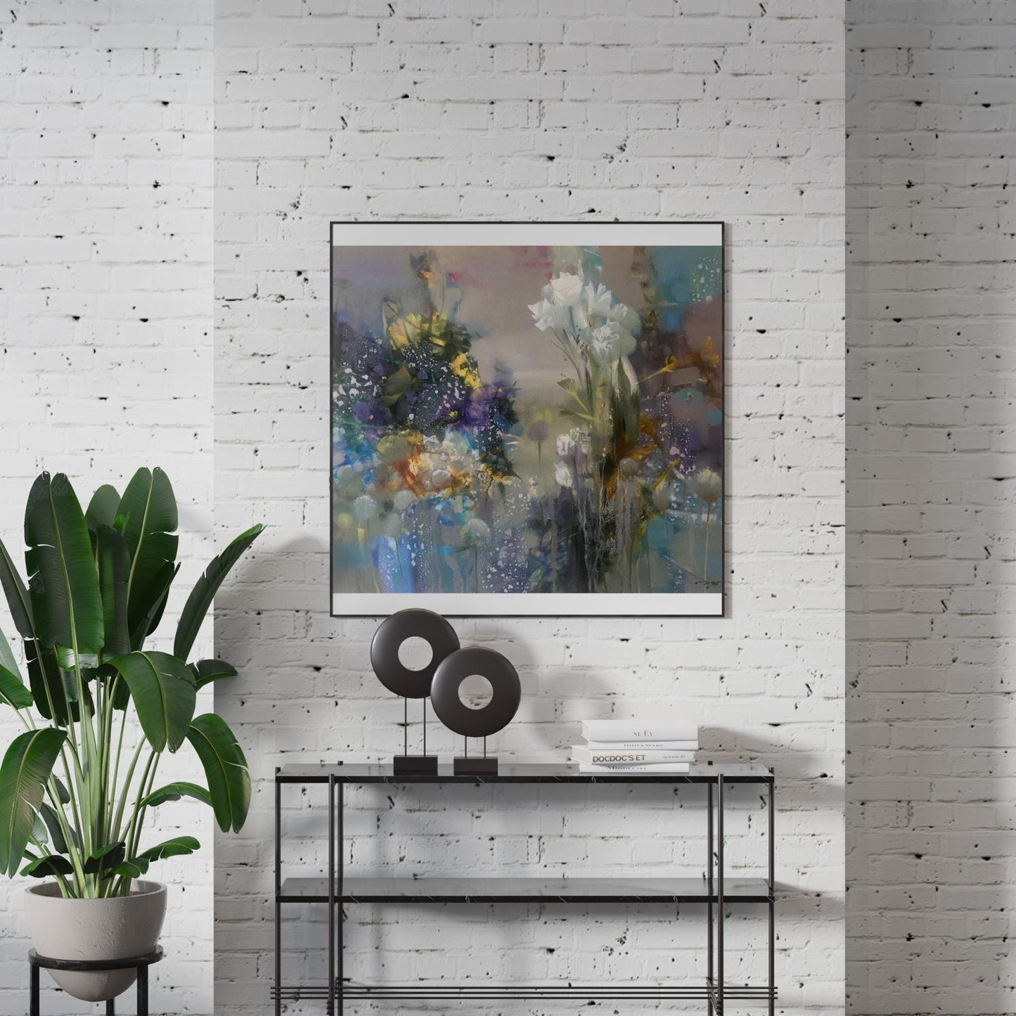 Abstract oil painting Flowers Anatoly Tarabanov