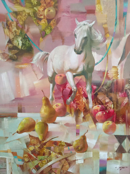 Oil painting New day Left Anatoly Borisovich Tarabanov