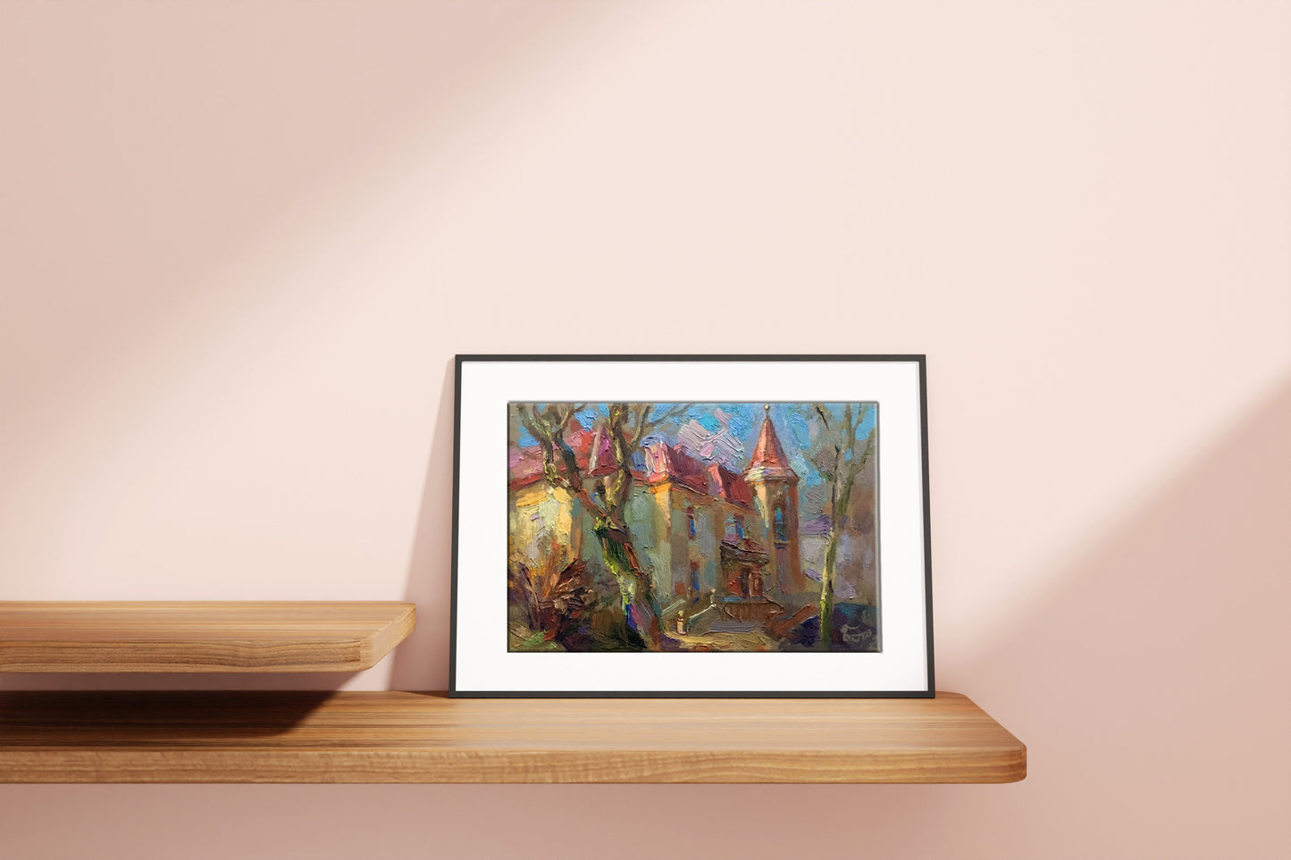 Oil painting Streets of Lviv Batrakov Vladimir Grigorievich