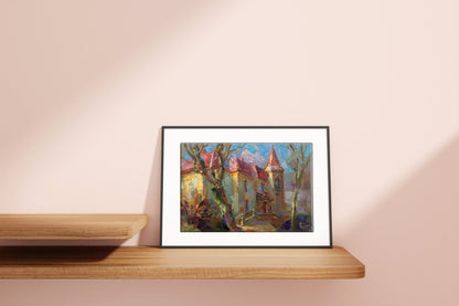 Oil painting Streets of Lviv Batrakov Vladimir Grigorievich