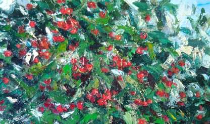 Oil painting Cherry Landscape 