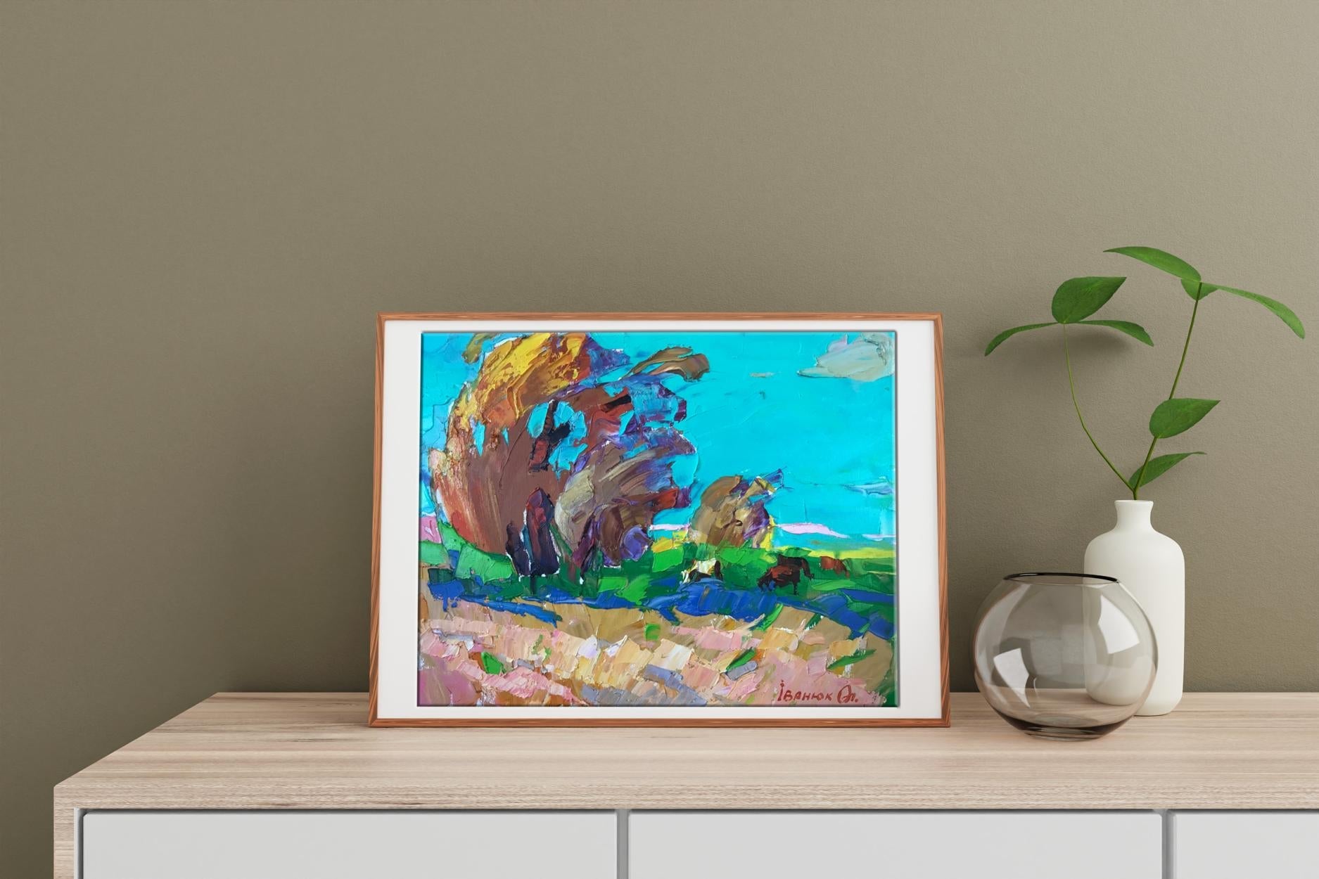 Abstract oil painting 