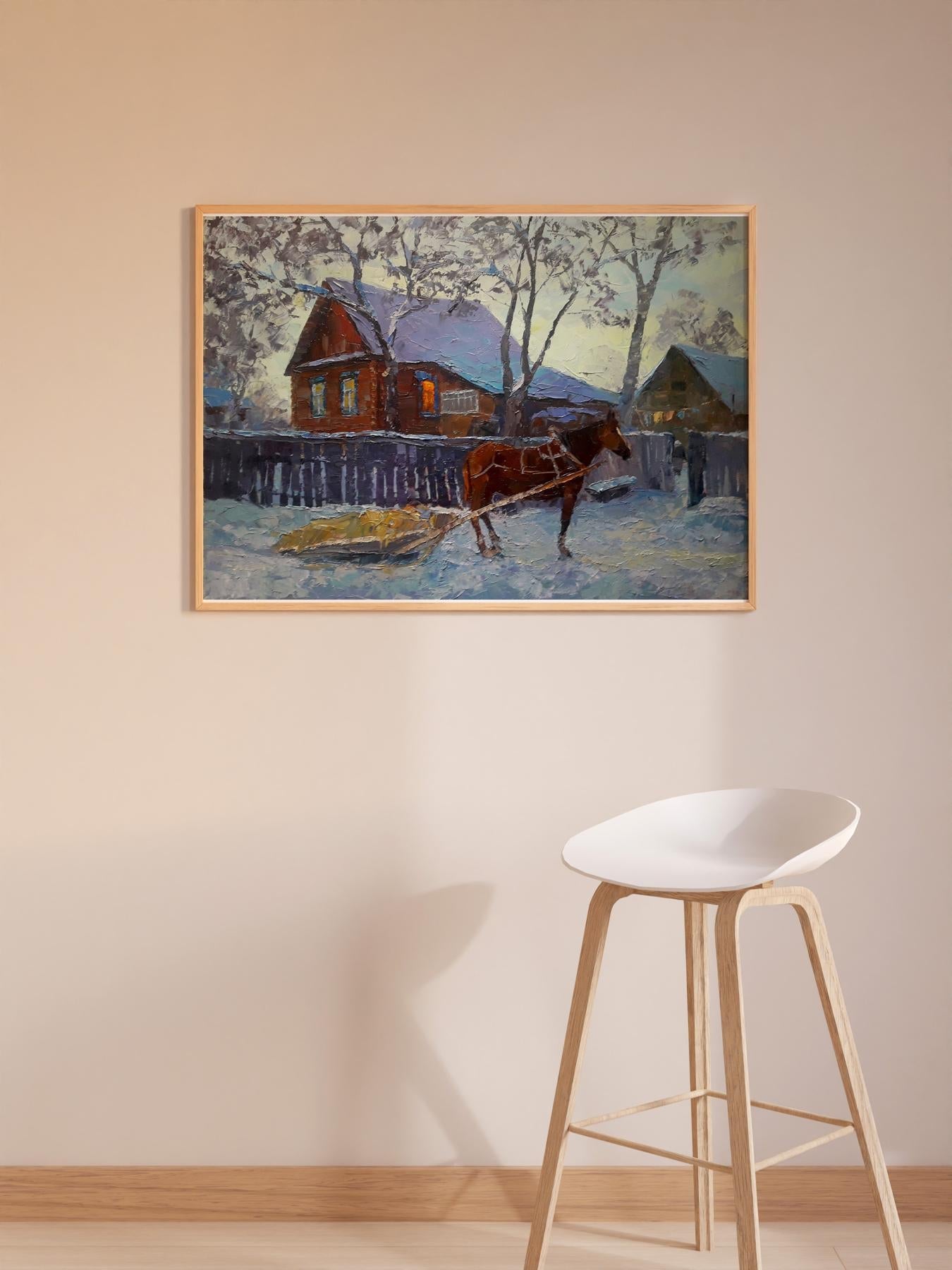 Oil painting The village of Gremyach Serdyuk Boris Petrovich