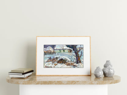 Village landscape Art 
