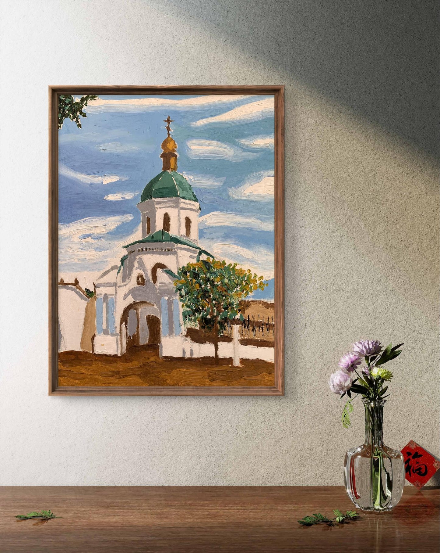Oil painting City Church Oleksandr Gukalov
