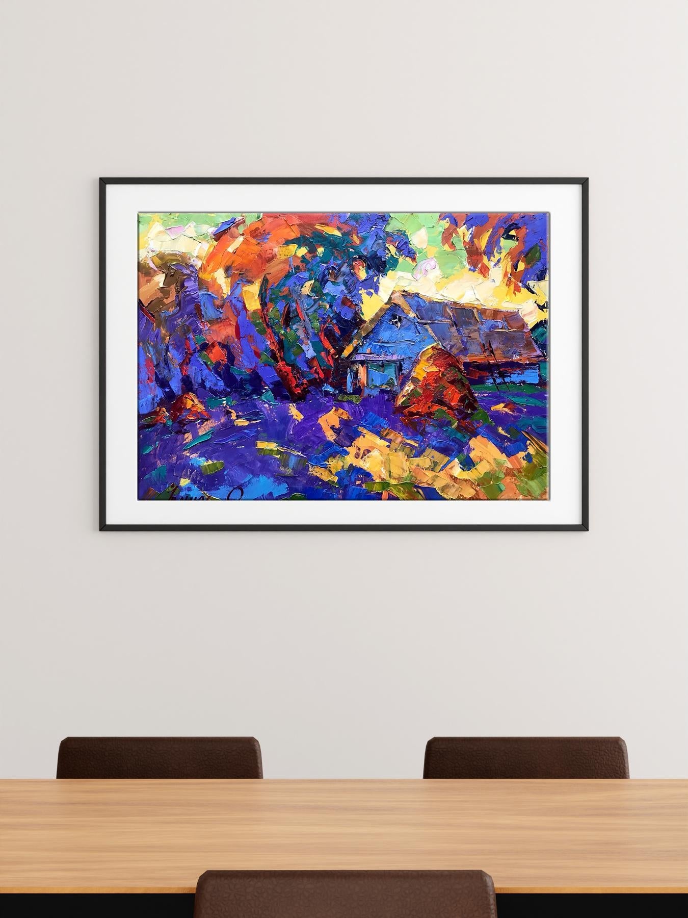 Village landscape Art 