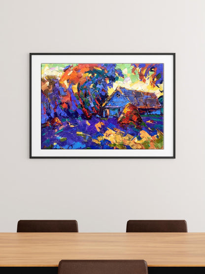 Village landscape Art 