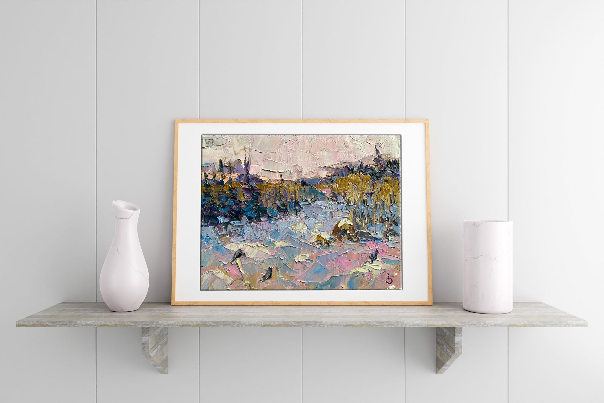 Oil Painting Winter Landscape 