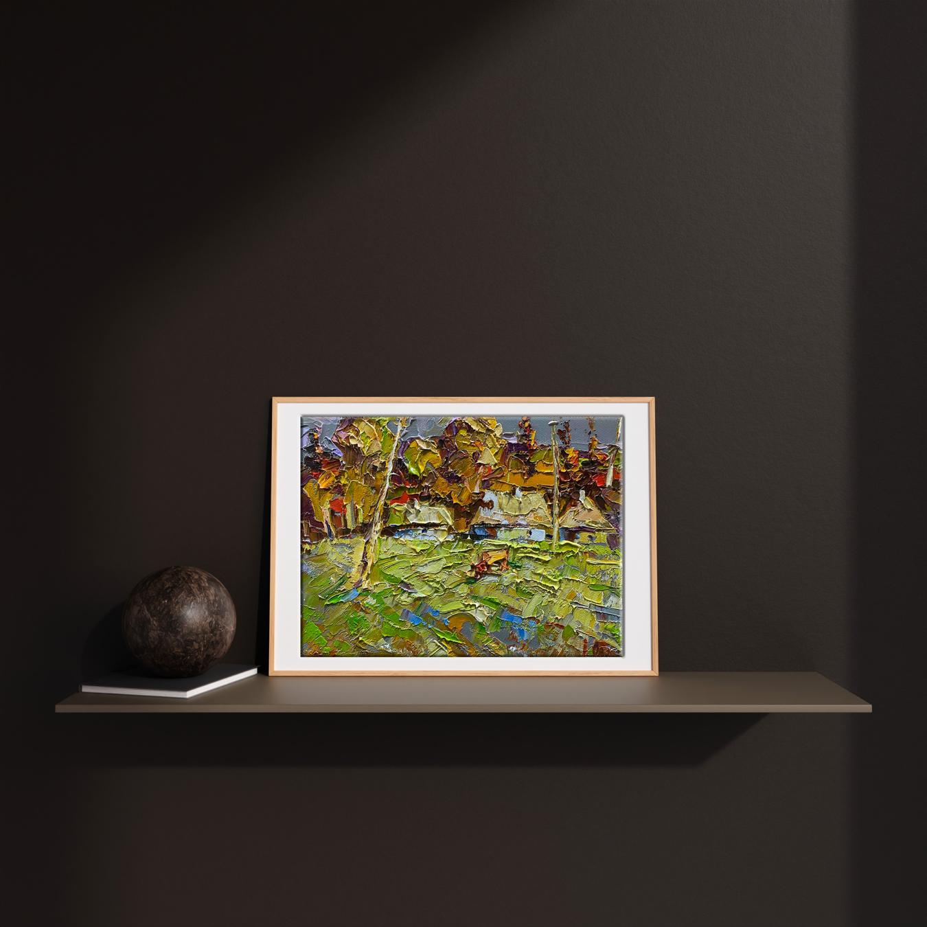 Oil Painting Village Landscape 