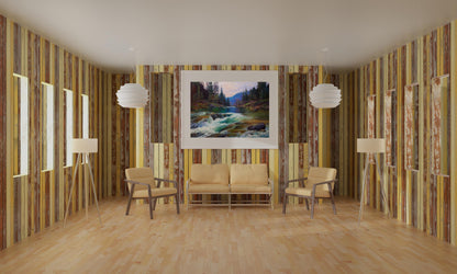 Oil painting Mountain river Serdyuk Boris Petrovich №SERB 301