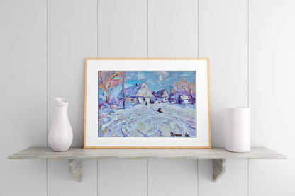 Winter Village landscape 