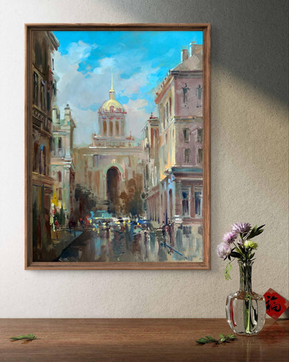 OIl painting City Hall Yuriy Suprunchuk