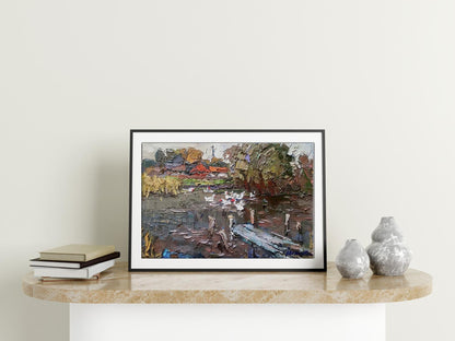 Village landscape Art 