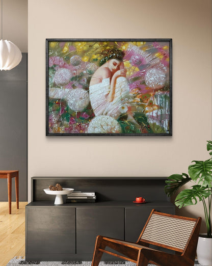 Abstract oil painting White dream Anatoly Tarabanov