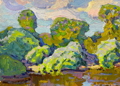 Oil painting Summer day Ruban Grigory Savelyevich