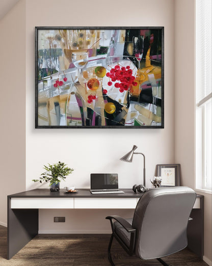 Abstract oil painting Cherries Anatoly Tarabanov