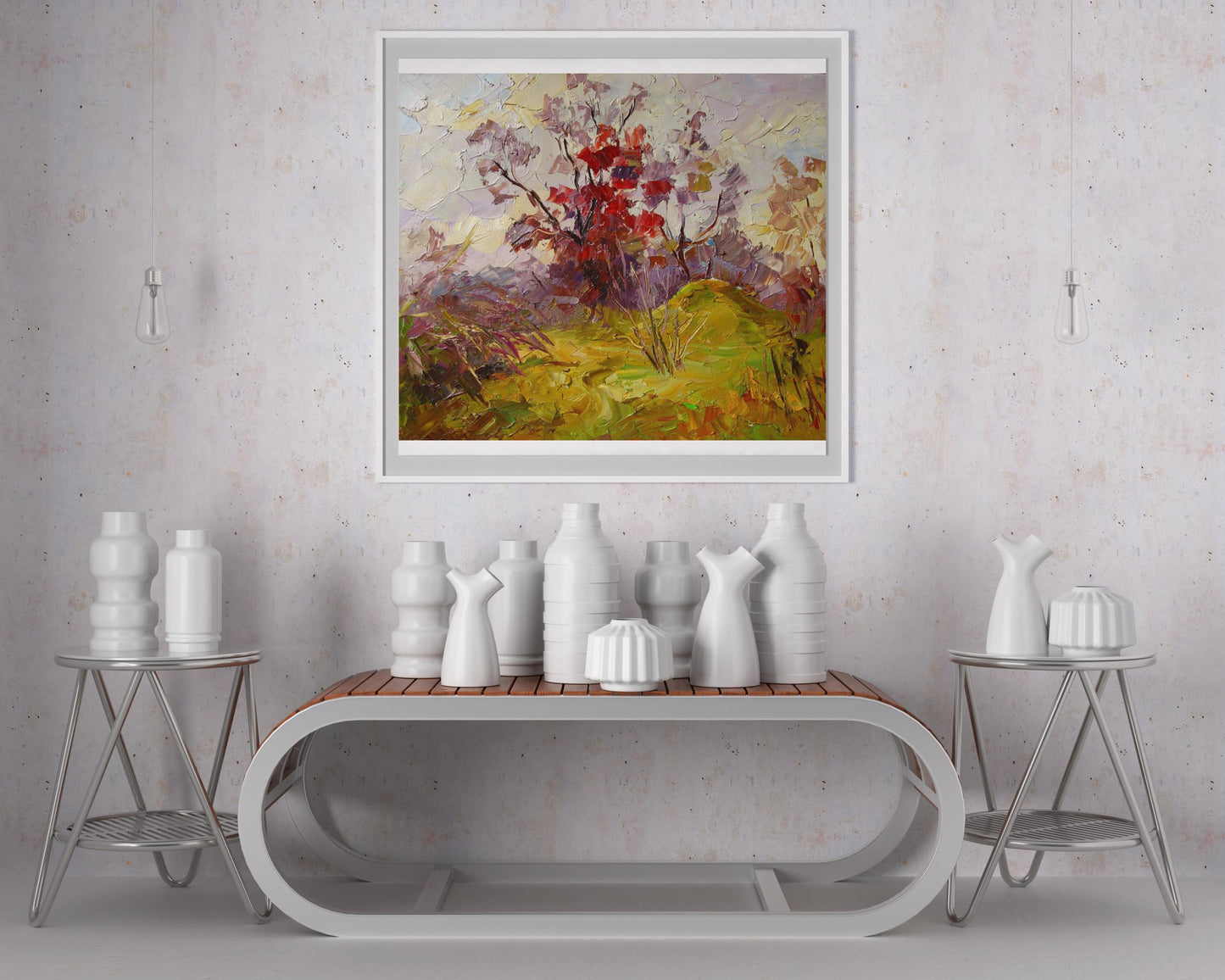 Oil painting Red bush Serdyuk Boris Petrovich