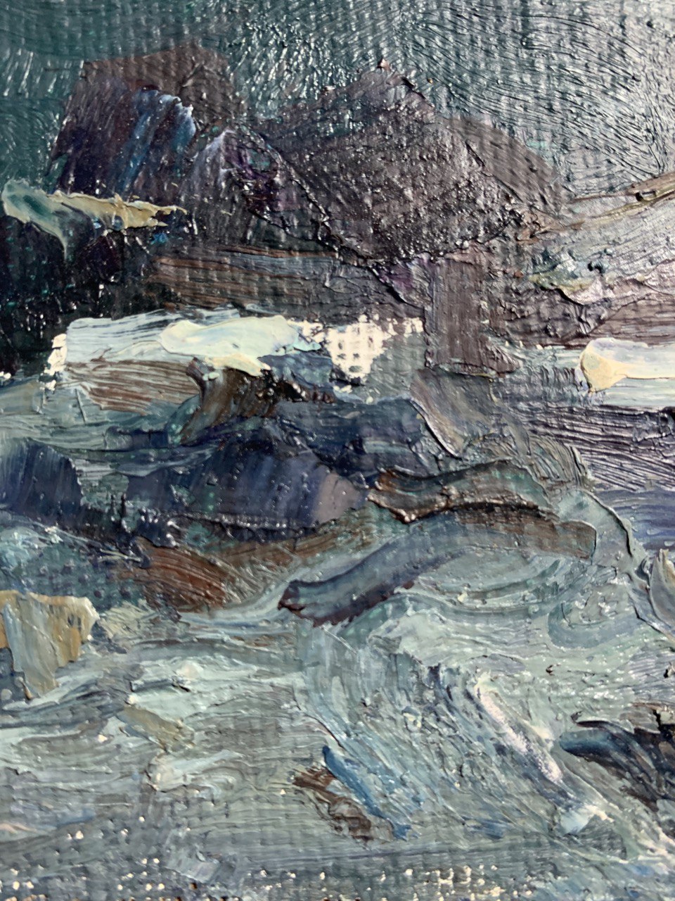 Oil painting night Nature Landscape 