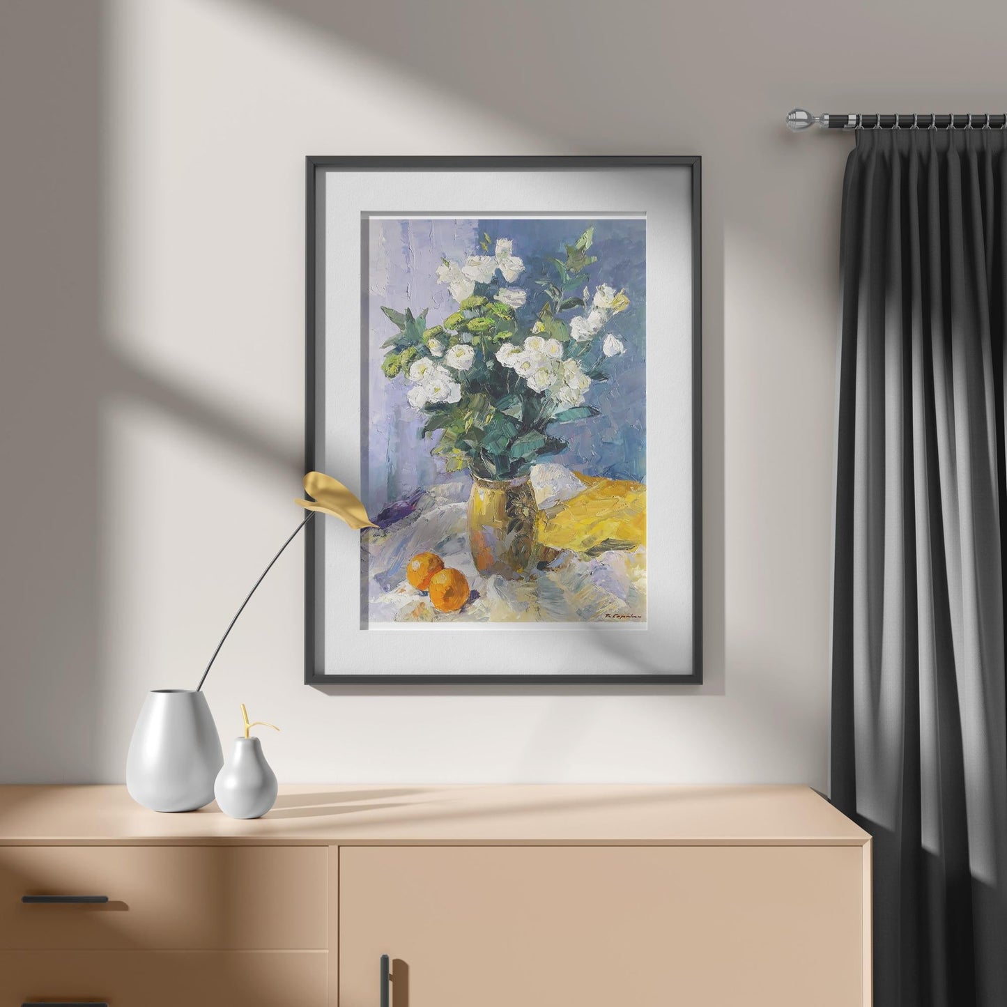 Oil painting Eustoma Serdyuk Boris Petrovich