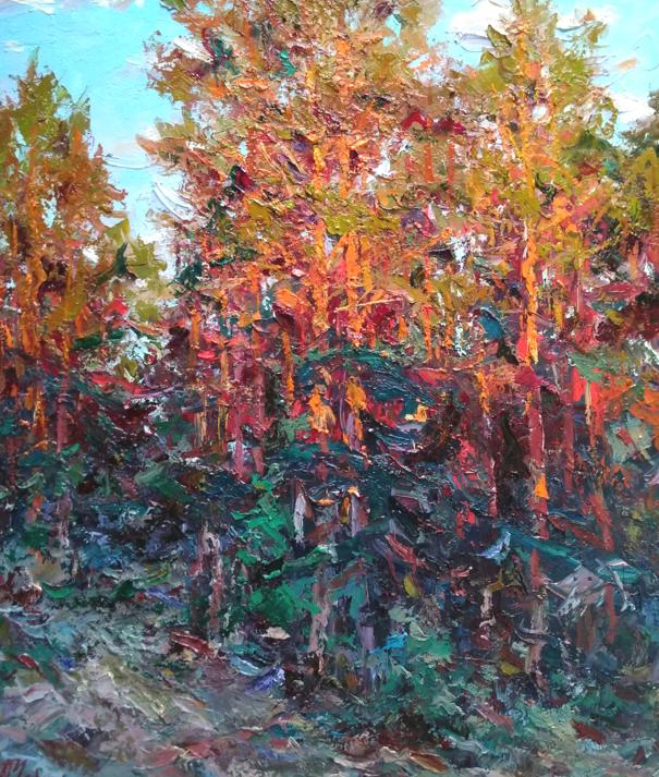 Oil painting Nature Landscape evening