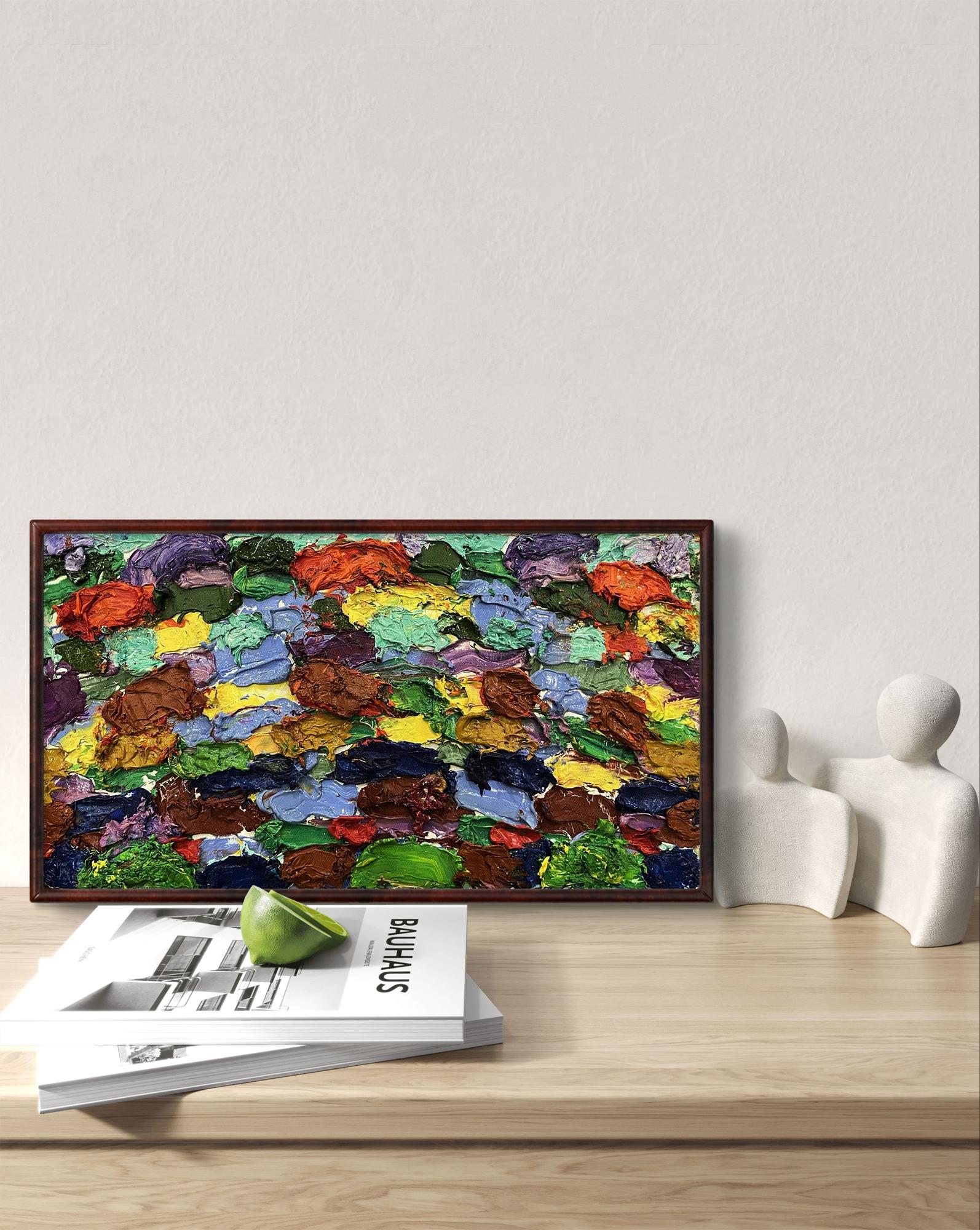 Abstract Oil painting Etude in colors Oleksiy Dakhnenko