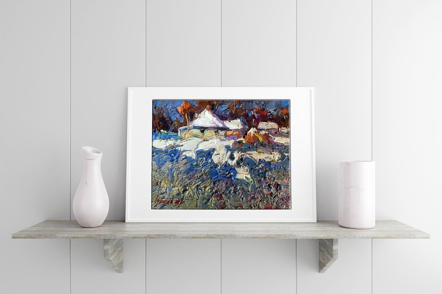 Village landscape Art 