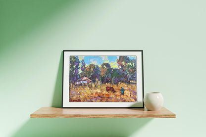 Village landscape Art 