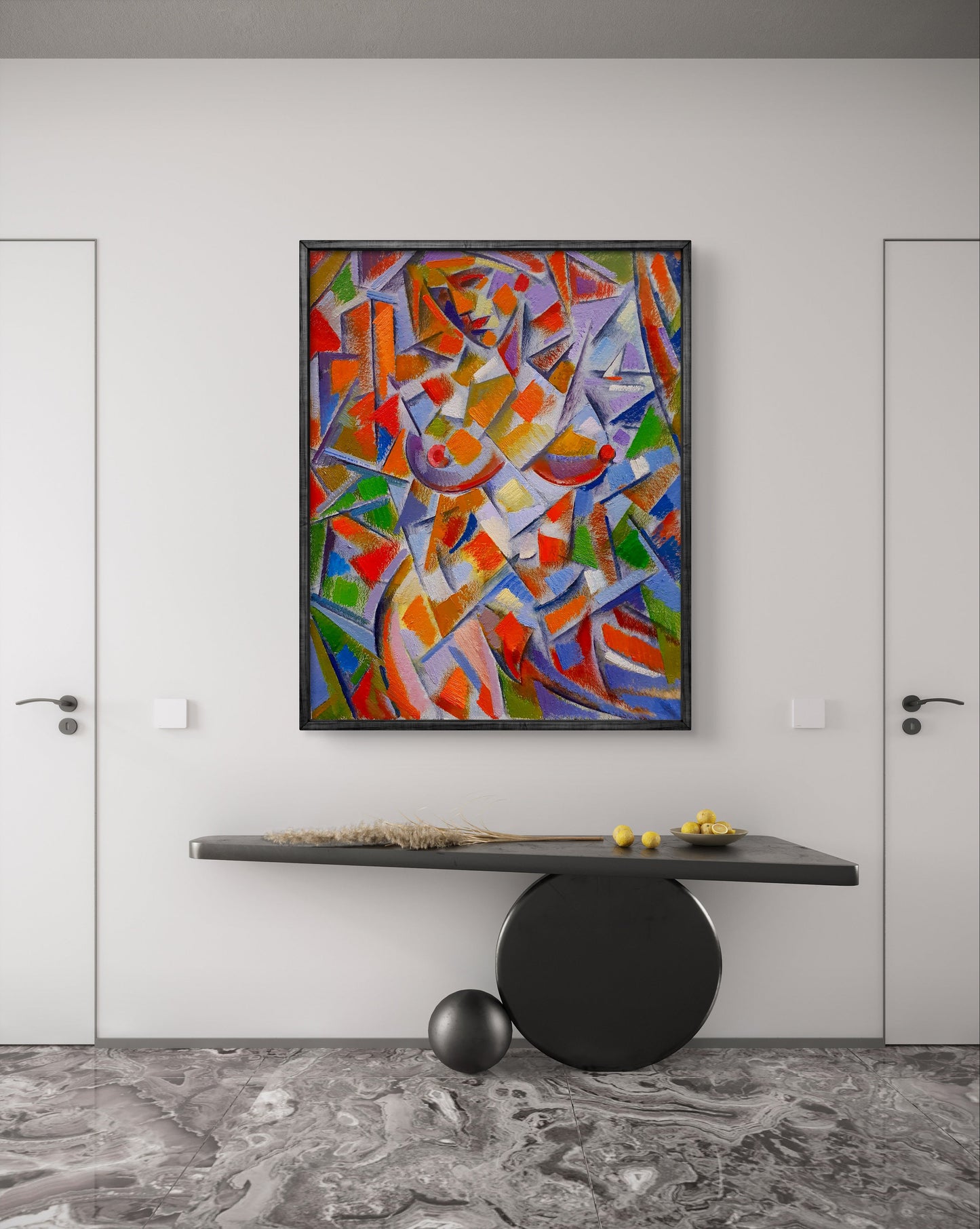 Abstract oil painting Fragmented Beauty Peter Dobrev