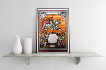 Watercolor painting King on horseback Alexander Arkadievich Litvinov