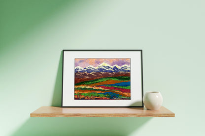 Oil painting Evening in the mountains Zadorozhnya V. V.
