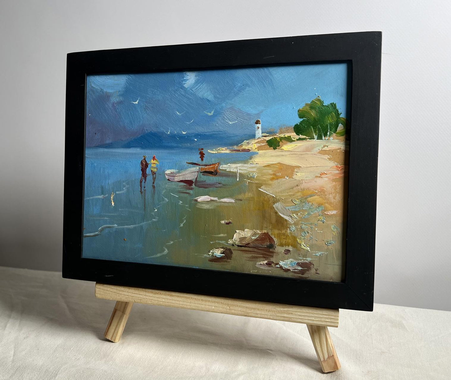 OIl painting Warm days at sea Yuriy Suprunchuk