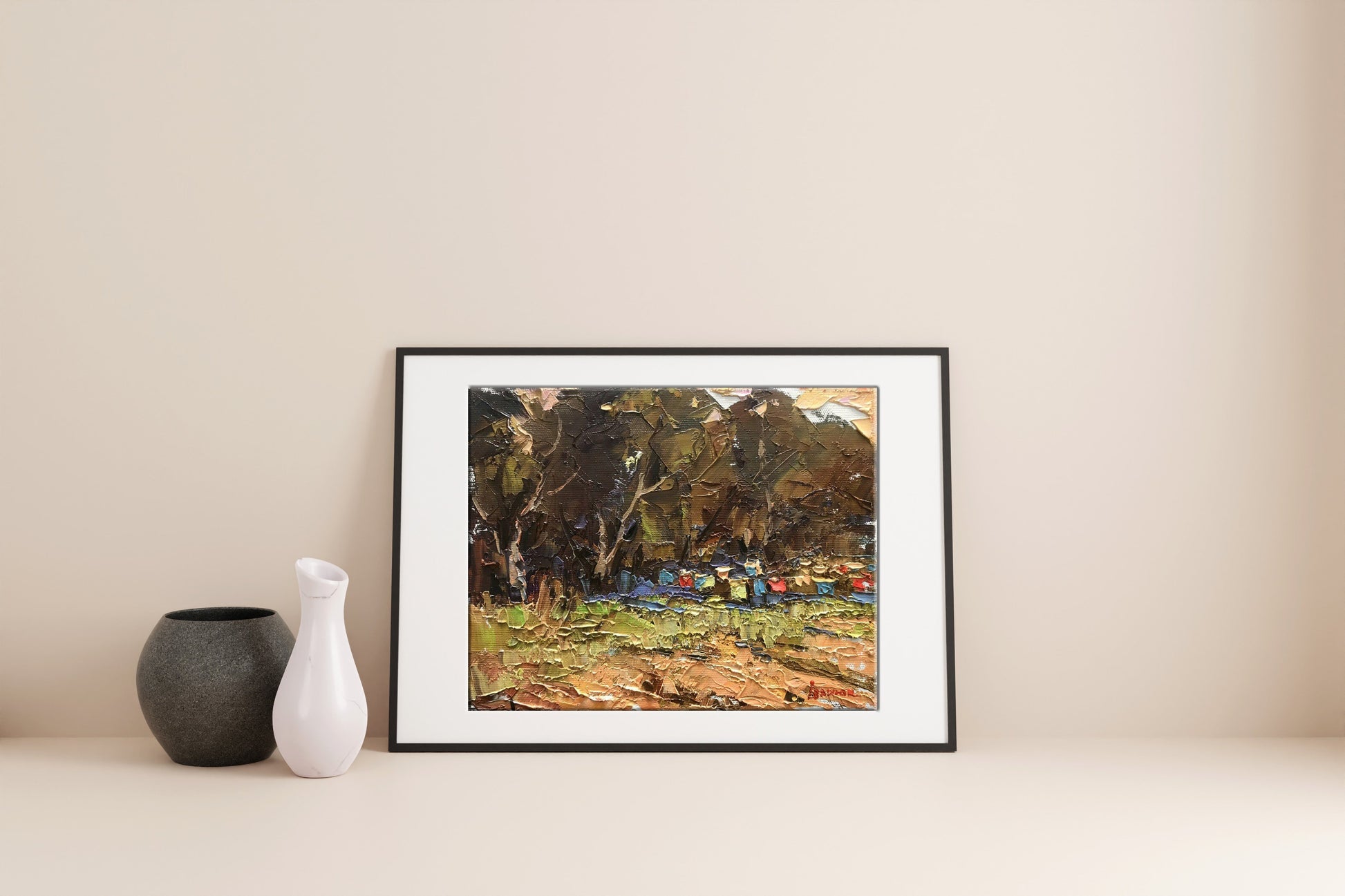 Village landscape Art 