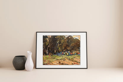 Village landscape Art 