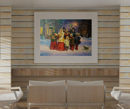 Oil painting Holy evening Serdyuk Boris Petrovich