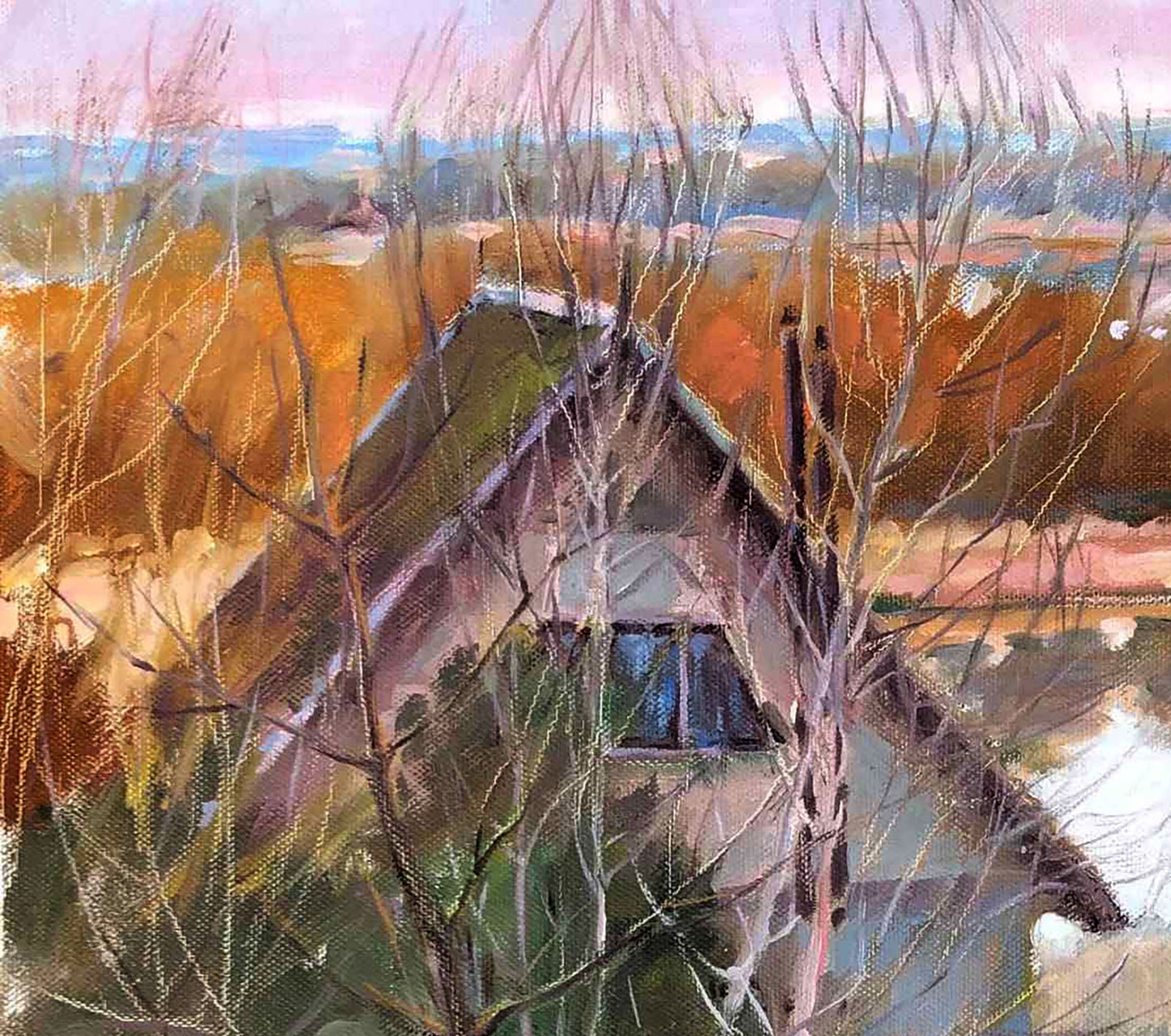 Oil painting Nature Landscape  Osnach Olesia