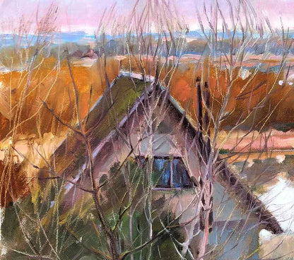 Oil painting Nature Landscape  Osnach Olesia