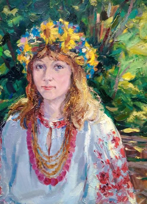 Oil painting Girl portrait