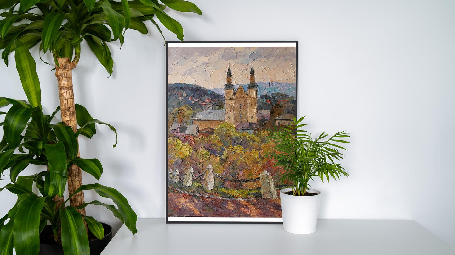 Oil painting Church in Zbarazh Serdyuk Boris Petrovich