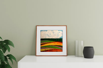 Oil painting Summer perspective after rain V. Zadorozhnya